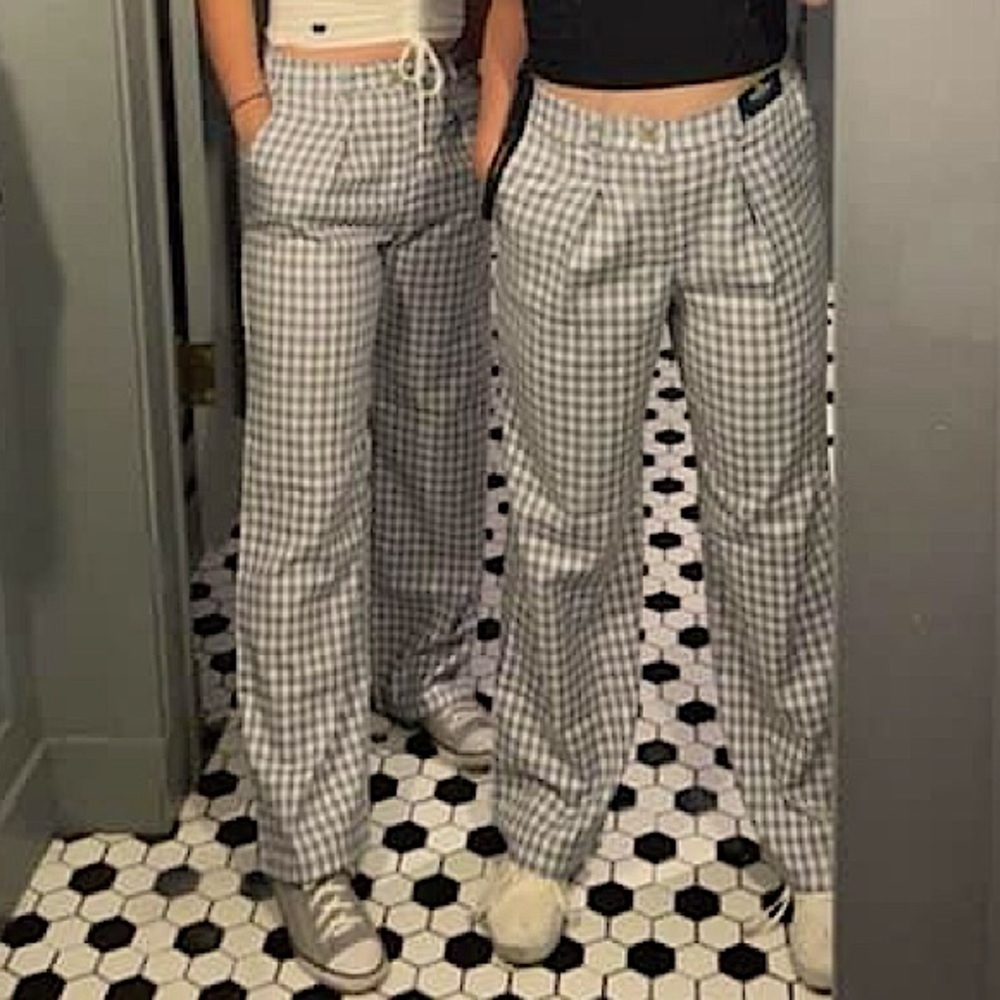 Holister Cotton Plaid Pants